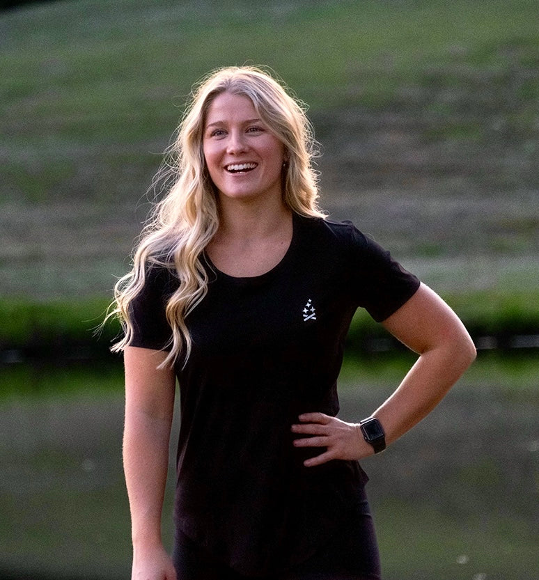 Women's Soft Tech Active Wear Tee - Black