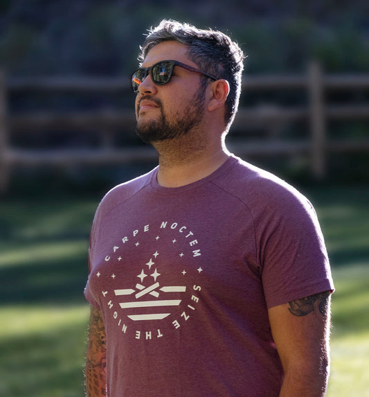 Carpe Noctum Tee - Maroon