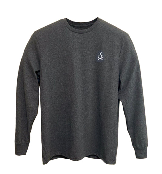 Carpe Noctum Long Sleeve Tee (Back Print) - Charcoal