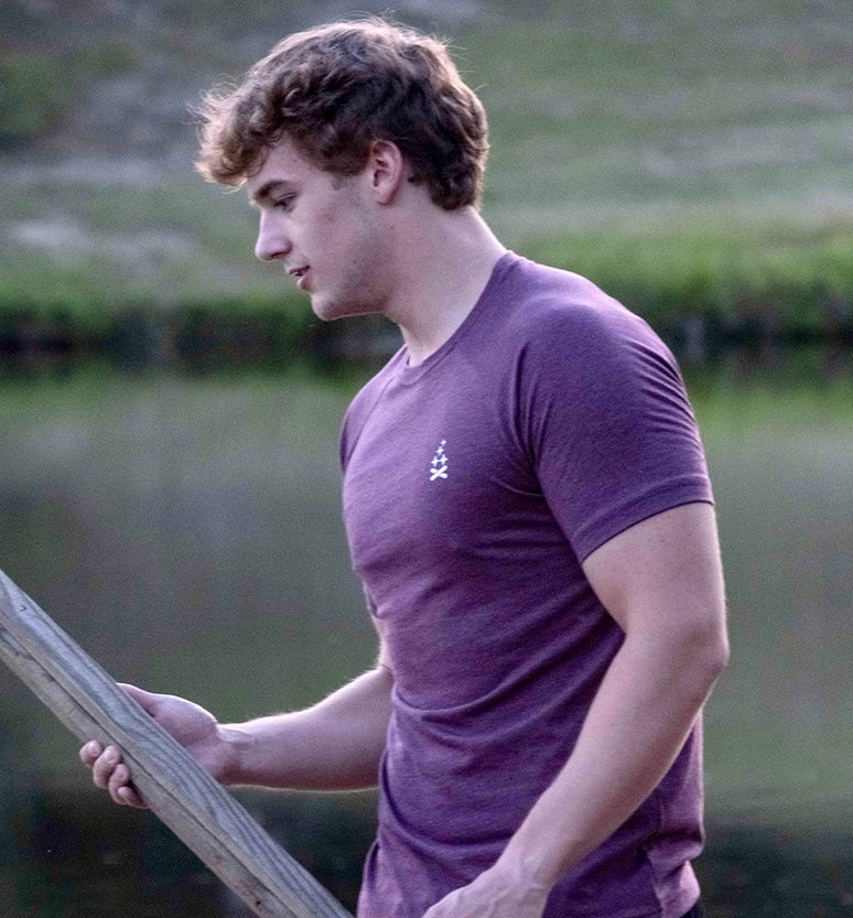 Night Explorer Tee - Maroon