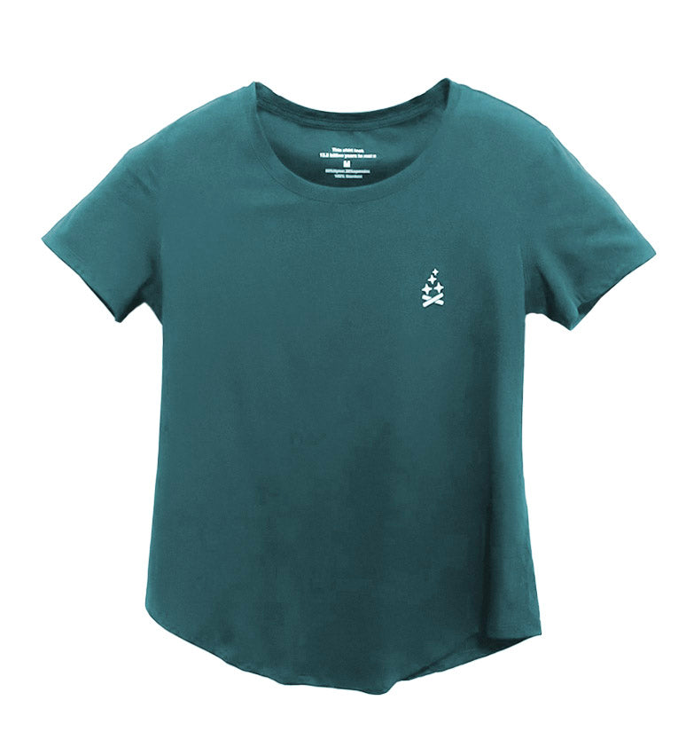 Women's Soft Tech Active Wear Tee - Dark Green