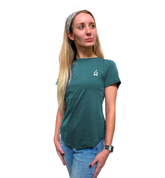 Women's Soft Tech Active Wear Tee - Dark Green