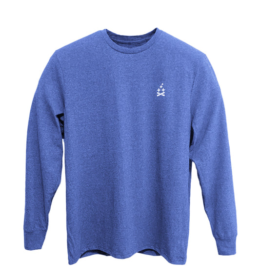 Carpe Noctum Long Sleeve Tee (Back Print) - Royal Blue